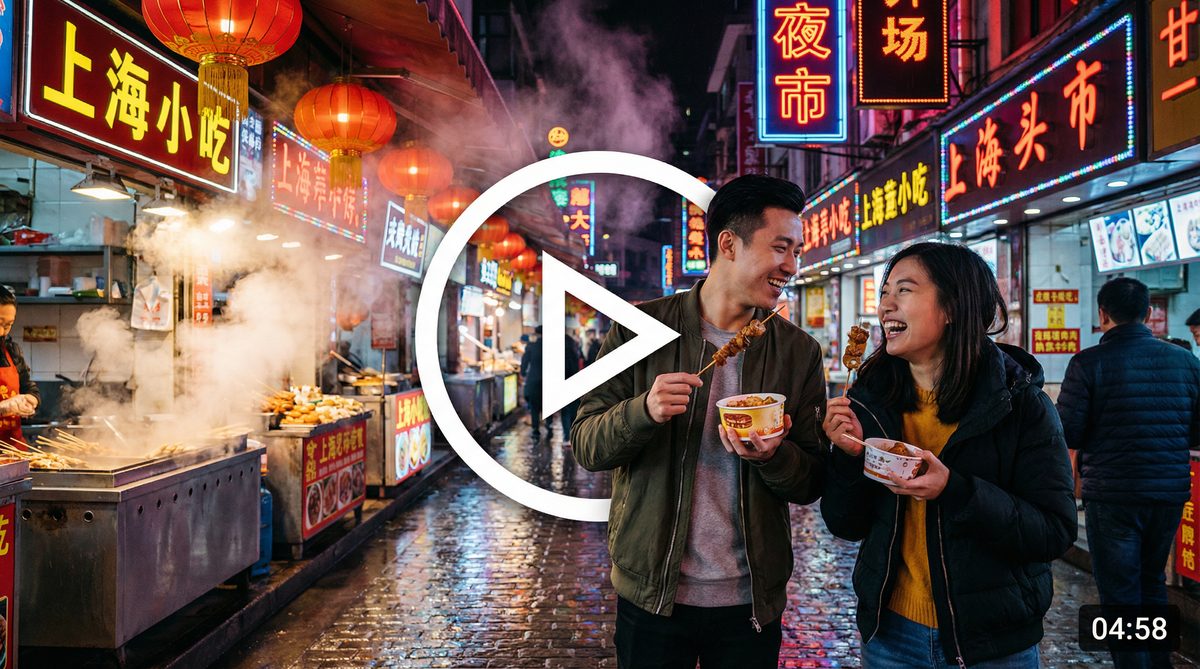 黄色仓库夜市美食视频